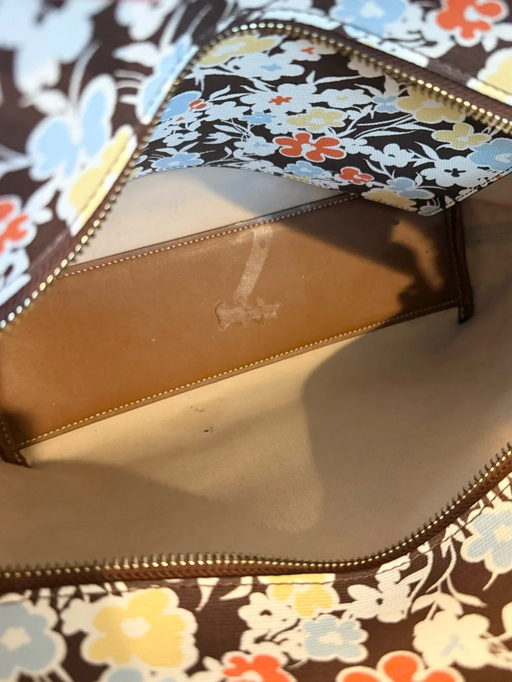 Tory Burch Kerrington Floral Tote Brown/Multicolor